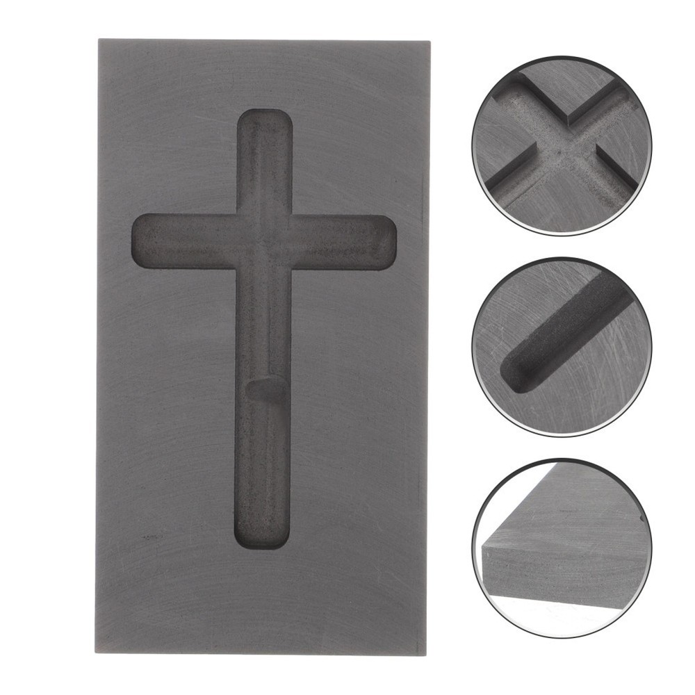 Graphite Casting Melting Ingot Cross Mold Industry Heart-shaped