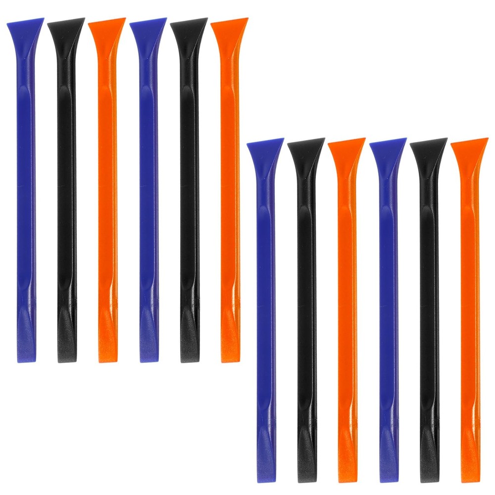 12 PCS Plastic Scraper Non Scratch Scrapers Cleaning Tool MultiPurpose Label ...
