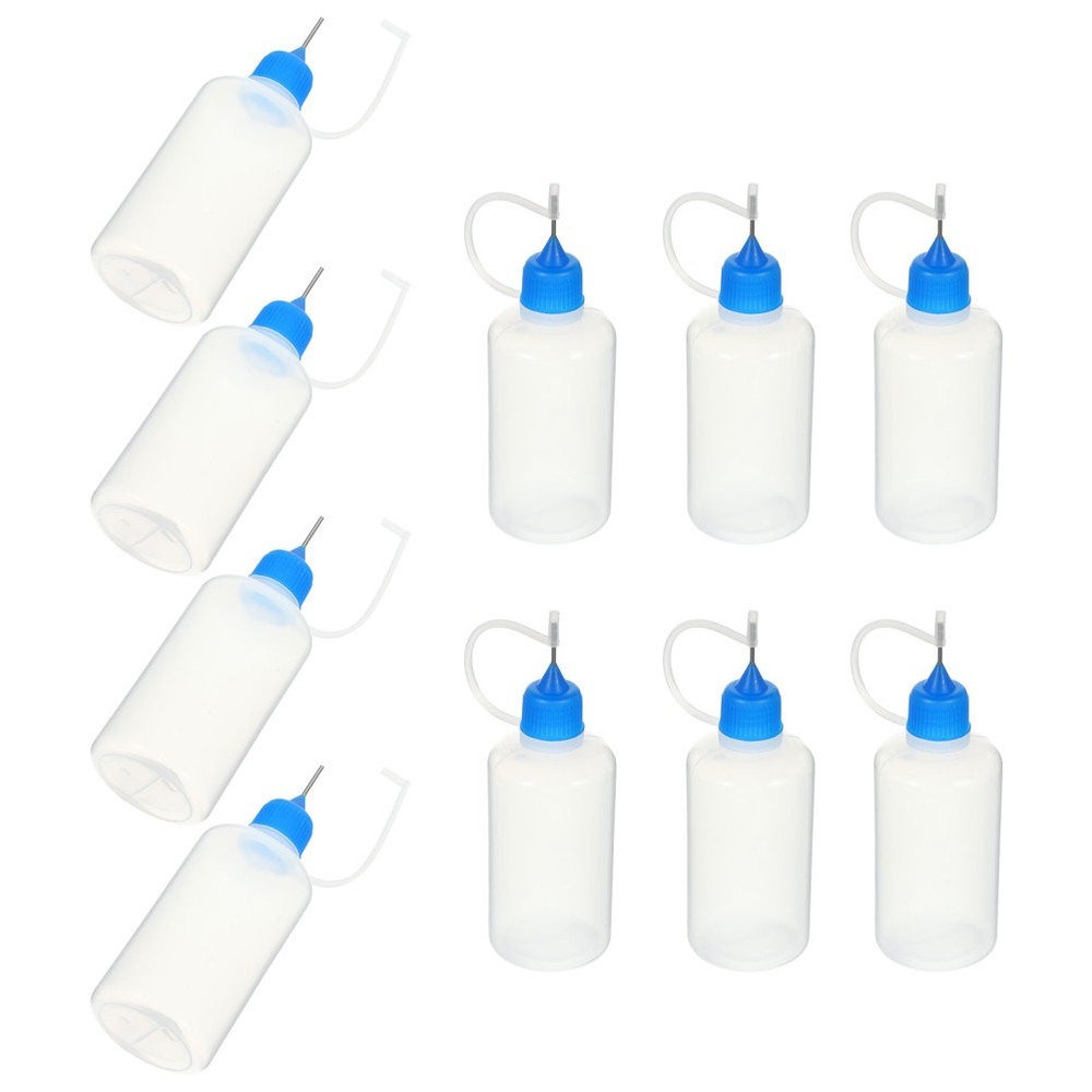 10 Pcs Plastic Squeeze Bottles Refillable Glue Dispenser for Crafts
