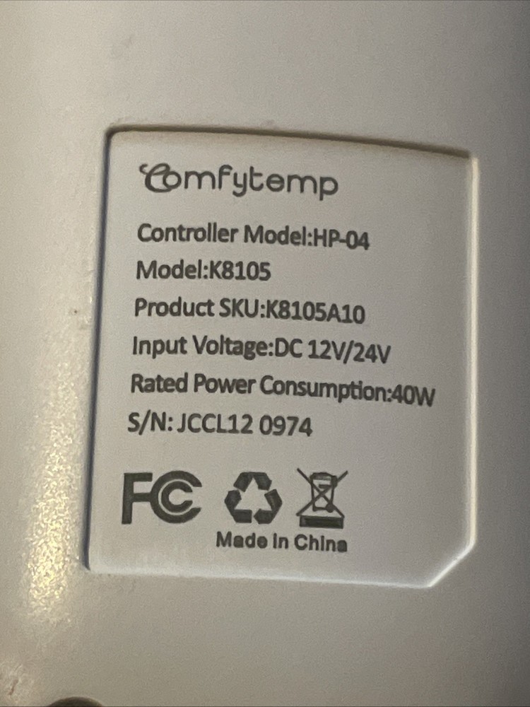 Comfytemp HP-04 Electric Blanket Remote