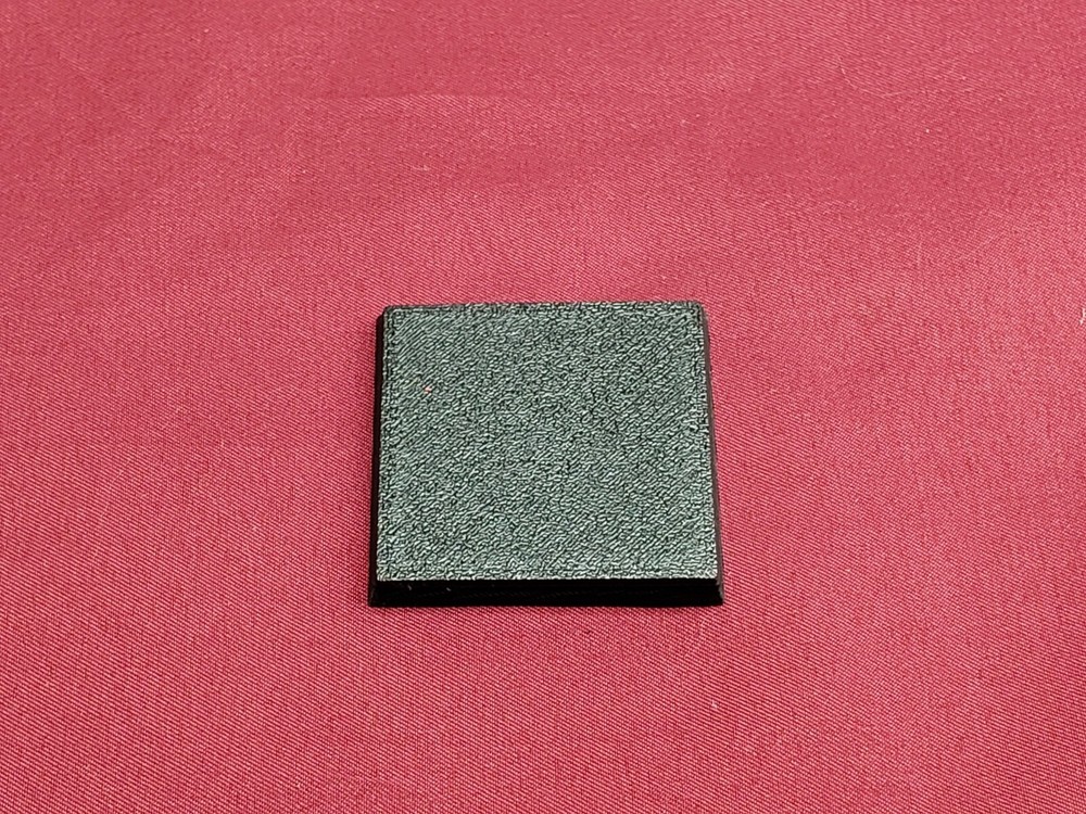 40mm Square Bases - Plain Beveled Bases - Wargaming Old School Bases