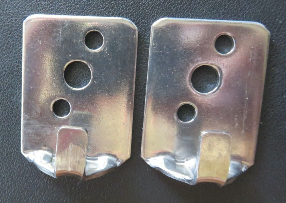 🔥🧯2-CHROME UNIVERSAL WALL MOUNT 2 ½-5lb. SIZE FIRE EXTINGUISHER BRACKETS NEW🧯