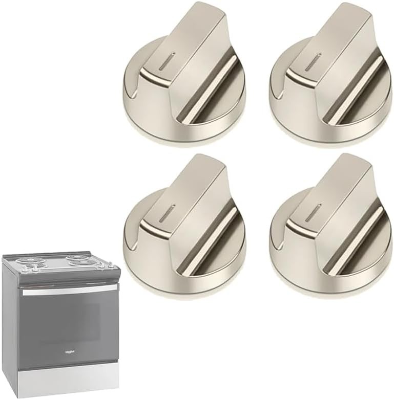 W11517331 for Whirlpool Electric Range Knobs (4pcs) Replace W10850027 W11117415
