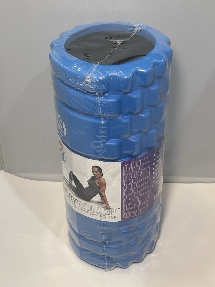 321 Strong Recovery Solid Core Medium Density Foam Roller. Blue. NEW!!