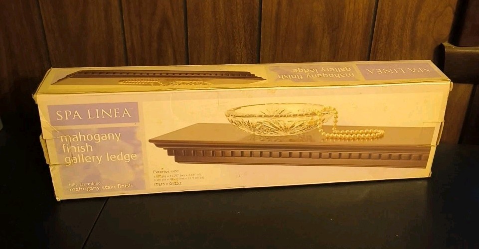 Spa Linea Mahogany Finish Gallery Ledge
