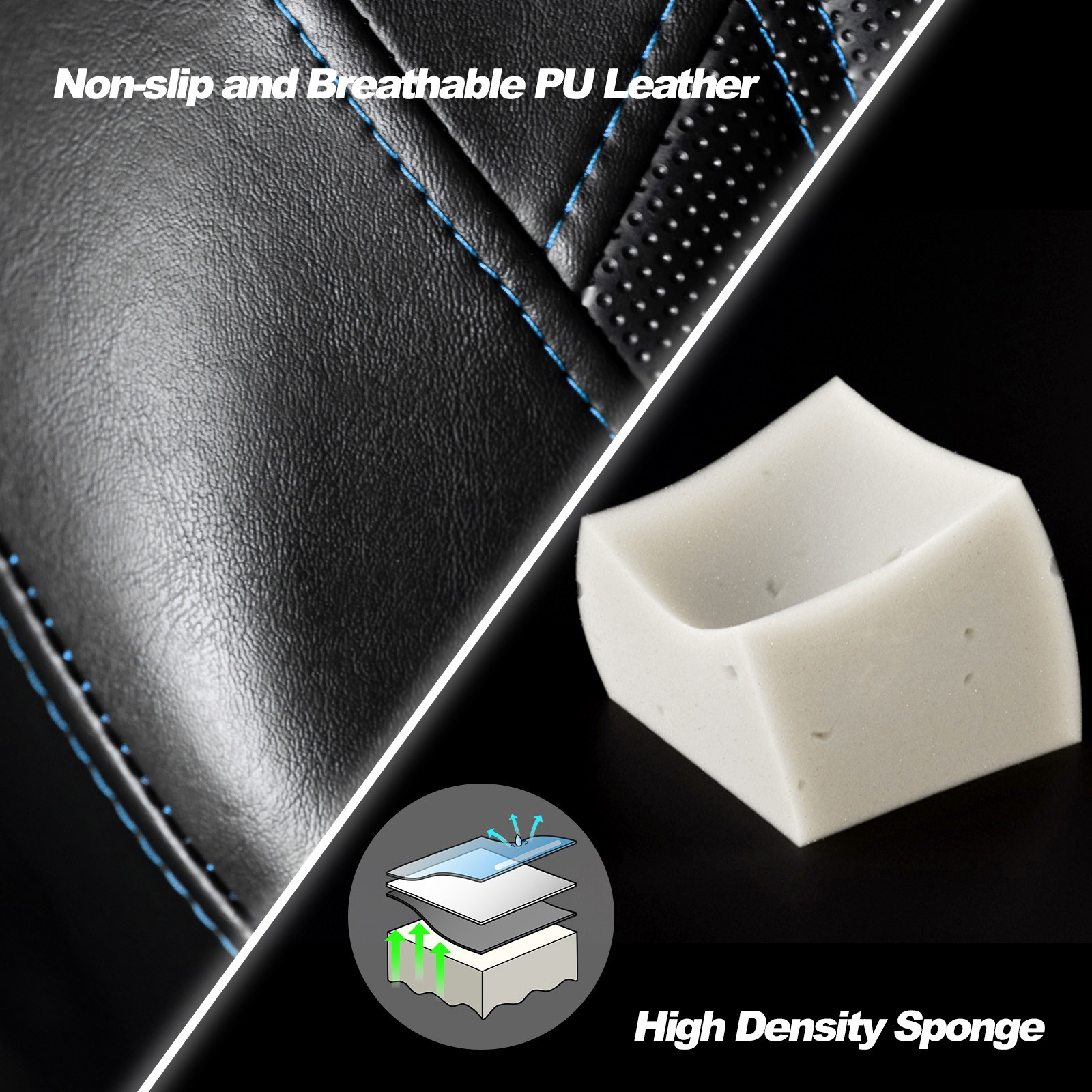 Blue Line Driver Passenger Seat For Harley Road King 97-07 / Street Glide 06 07