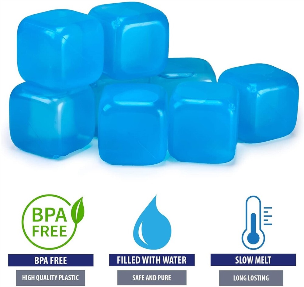 Extra Large Reusable Ice Cubes