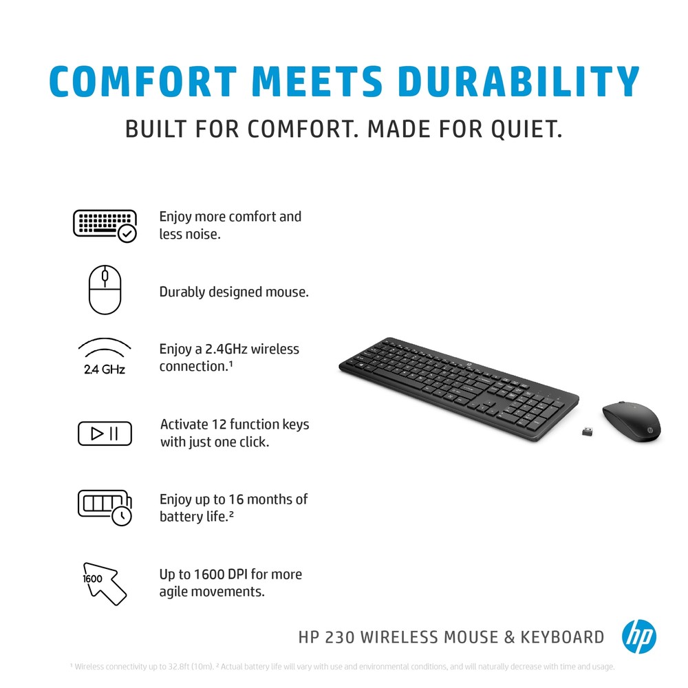 HP 230 Wireless Mouse and Keyboard Combo