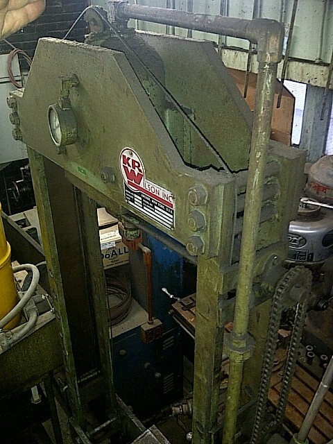 HYDRAULIC PRESS, ‘Wilson’, shop type, H-frame