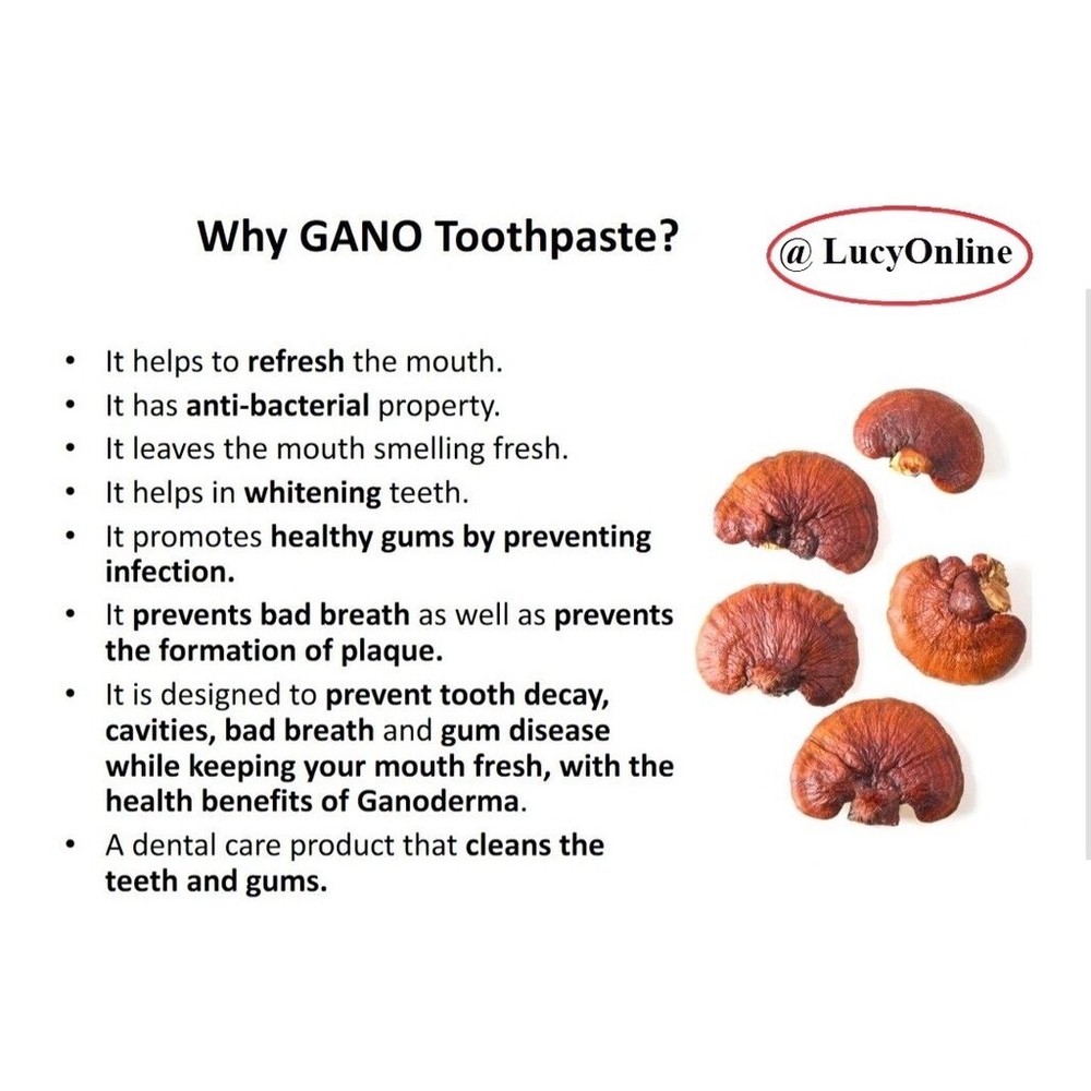 5 Boxes x 150g GANO EXCEL GANO FRESH TOOTHPASTE GANODERMA Free Shipping