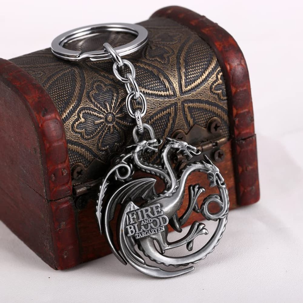 Dragon Key Chain Targaryen Key Chain Red