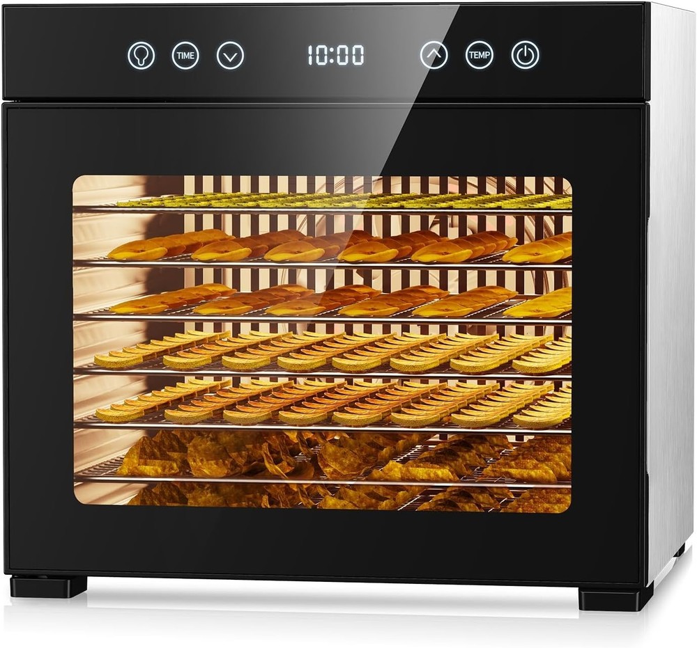 Food Dehydrator, 650W Powerful Fruit Dryer Machine w/ Adjustable Timer & Temp