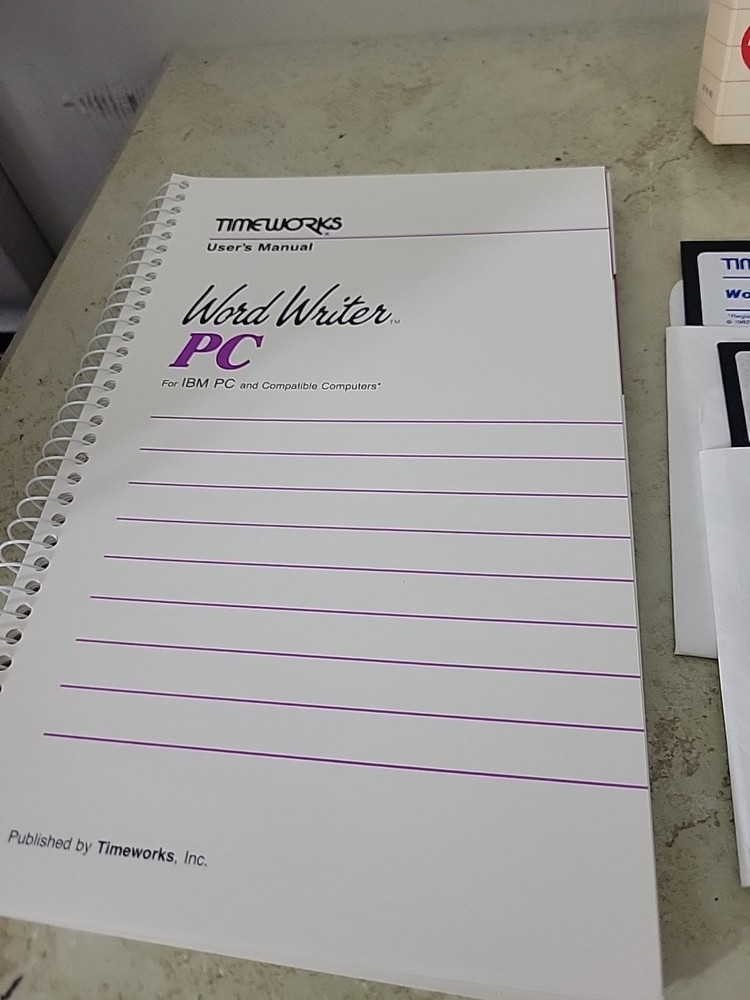 Timeworks WordWriter PC new in box Dos Word Processing Word Writer PC
