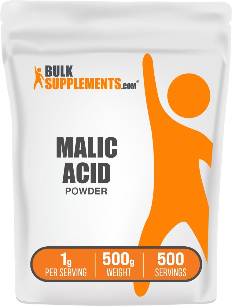 BulkSupplements Malic Acid Powder - 1g per Serving