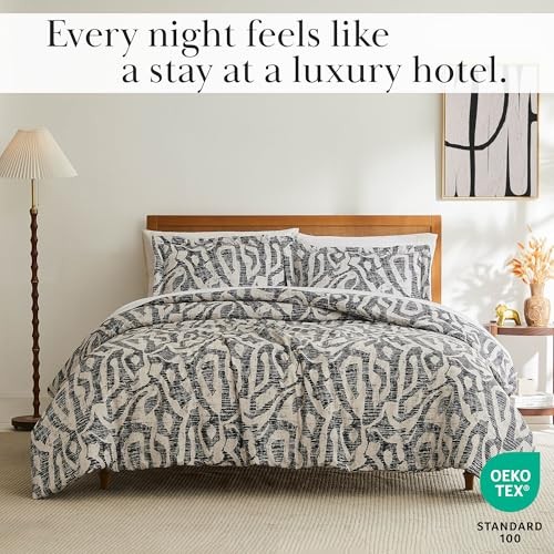 Full/Queen Sized Comforter Bedding Set, Down Full / Queen Khari Slate