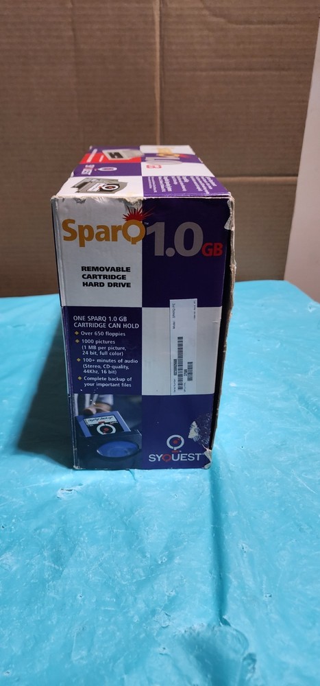 SYQUEST SparQ 1.0 GB Model SPARQ1PE External Drive Parallel CUSTOM Bundle