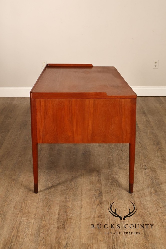 Danish Modern Teak Executive Writing Desk