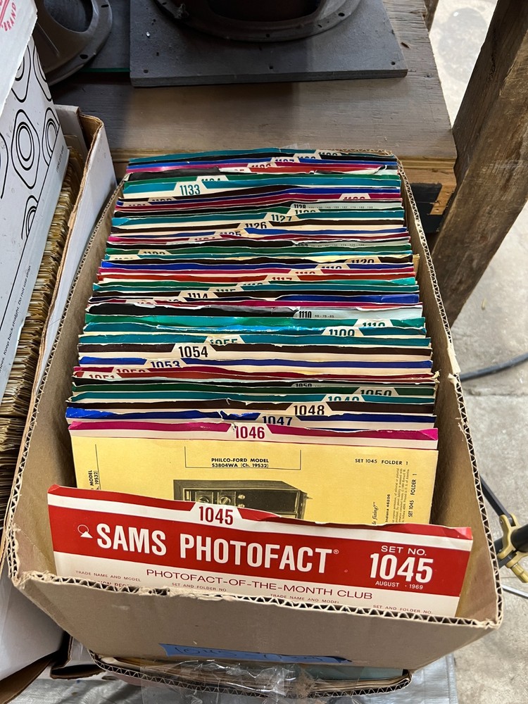 SAMS Photofact Folder Sets 1045-1139