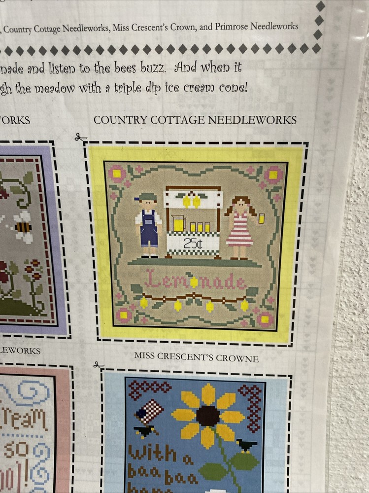 Hoffman 2009 Summer Showcase Cross Stitch Pattern Leaflet OOP