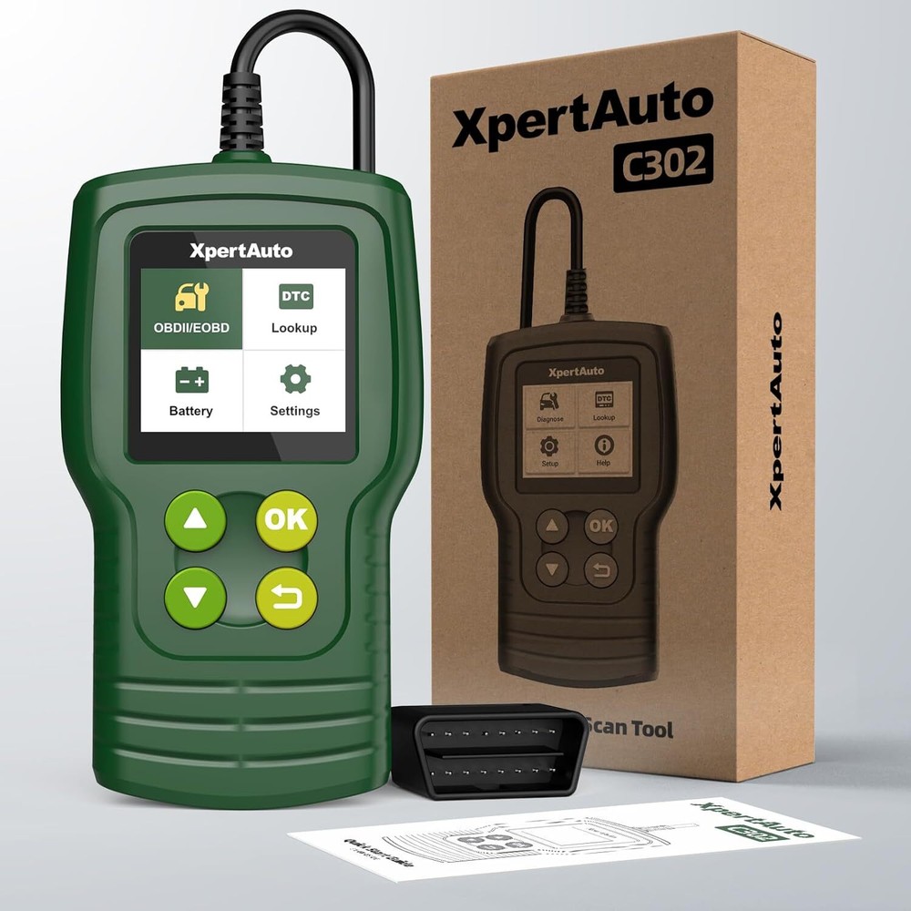 C302 OBD2 Scanner Code Reader Check Engine Tool for All Cars After 1996