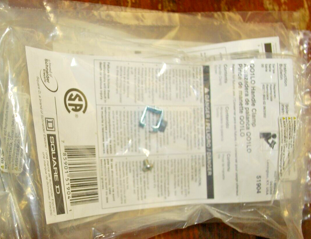 five (5) NEW SQUARE D HANDLE CLAMP QO1LO
