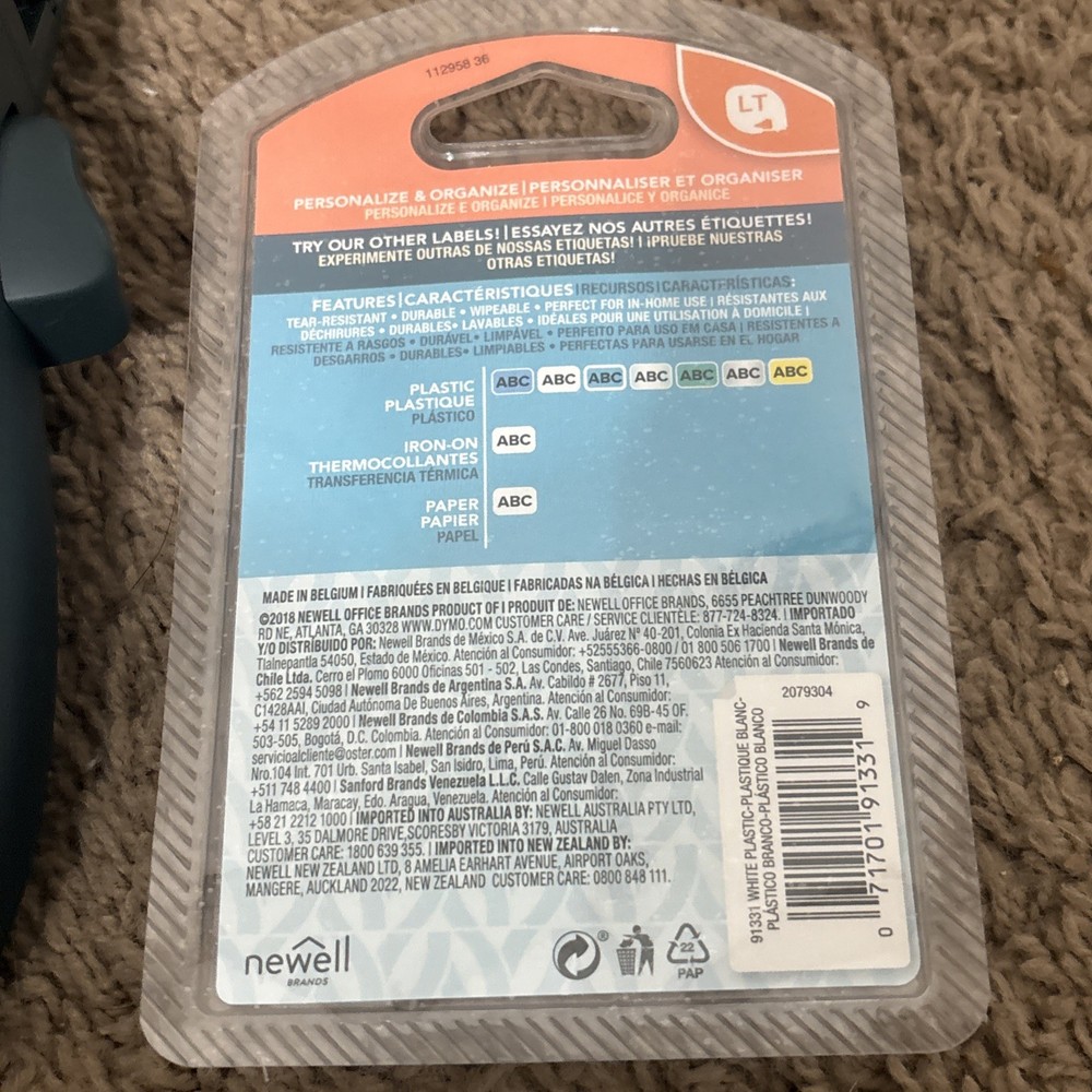 Dymo Letra Tag LT-100 Label Maker & Printer Portable Thermal Printer Plus Refill