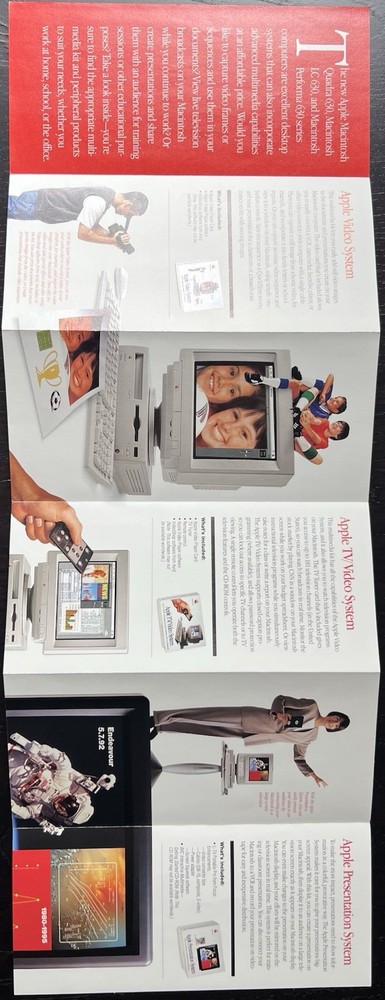 Apple Computer 1994 Vintage Advanced Mutimedia Brochure