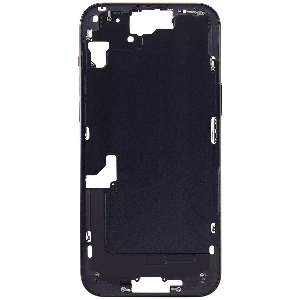 Mid-Frame Housing W/Power & Volume Button For iPhone 15 Plus (Black)