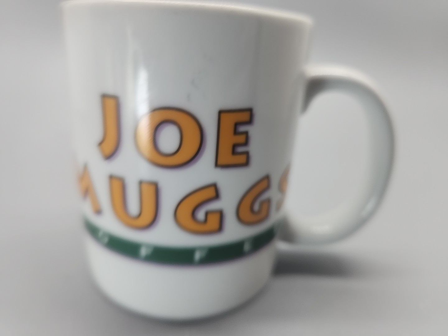 Cordon Bleu Joe Muggs White Ceramic Coffee Tea Advertising Mug