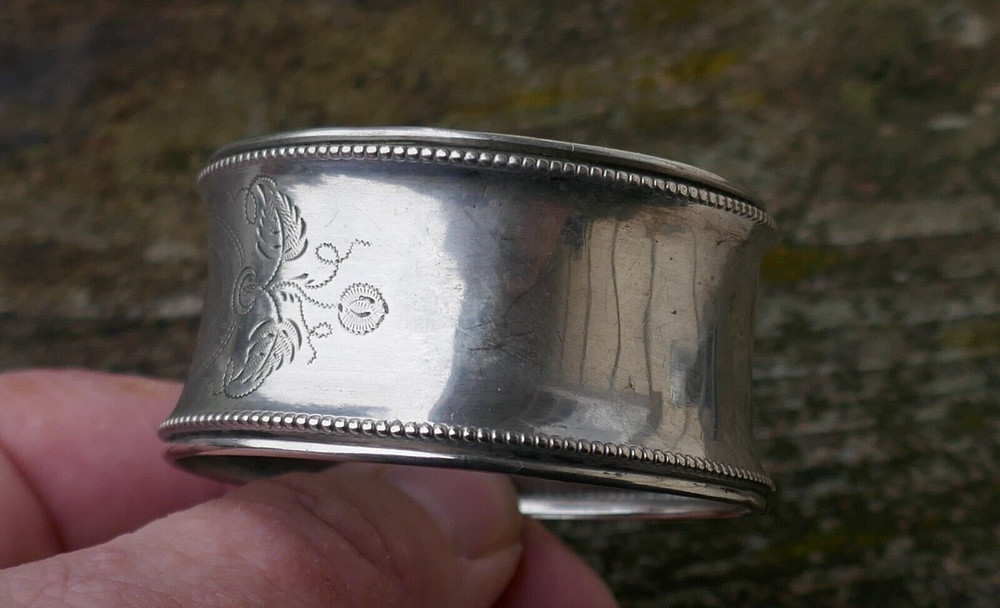 Antique German .800 Fine Silver Napkin Ring