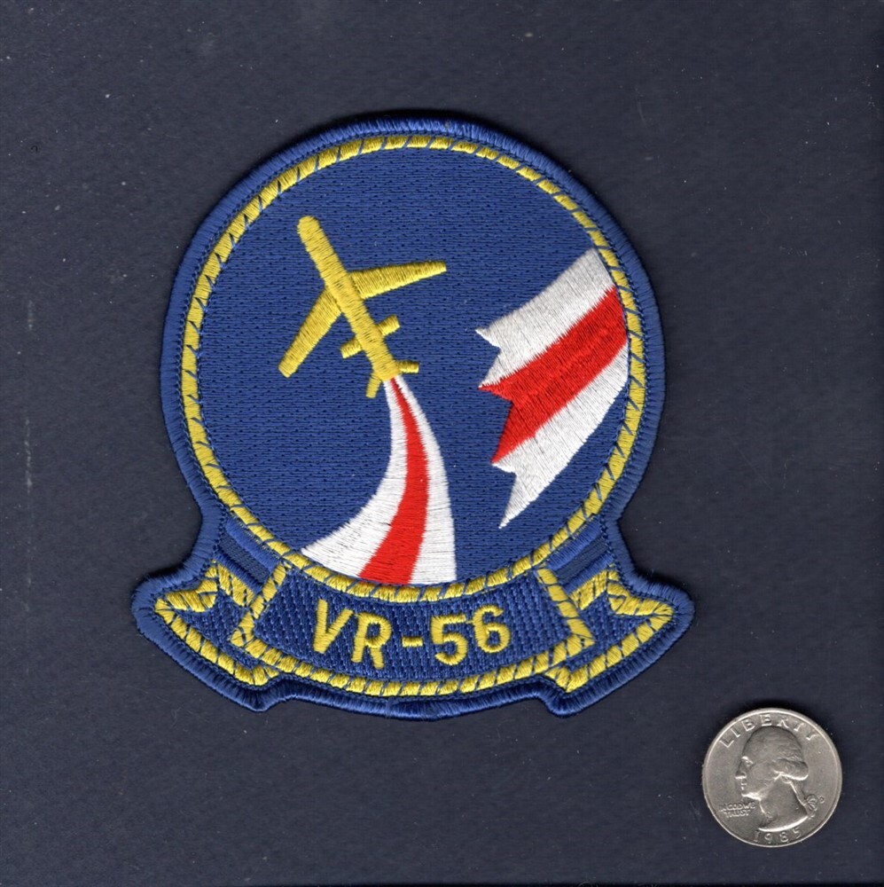 Original VR-56 GLOBEMASTERS US Navy Reserve C-9 SKYTRAIN 4" Squadron Patch