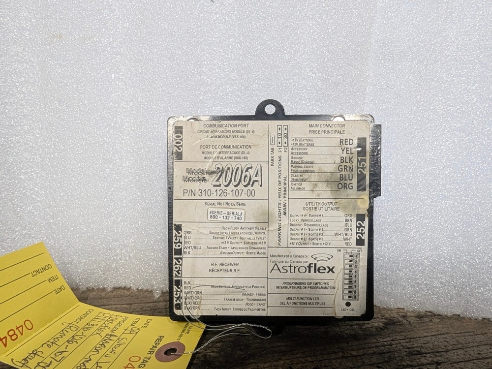 Astroflex remote module 2006A pn 3112610700