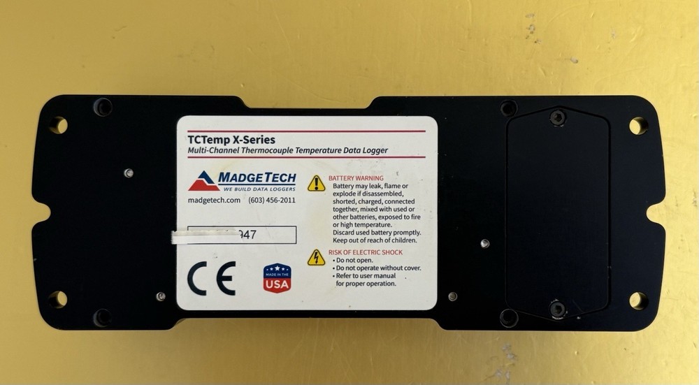 MadgeTech TCTempX8LCD 8-Channel Thermocouple Data Logger with LCD Display