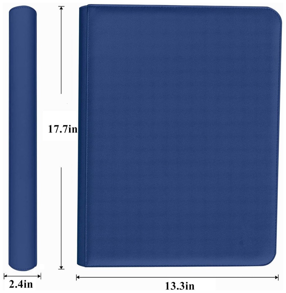 Premium 1664 Cards Capacity Binder,16 Pocket Ringless Side-Loading Trading Card