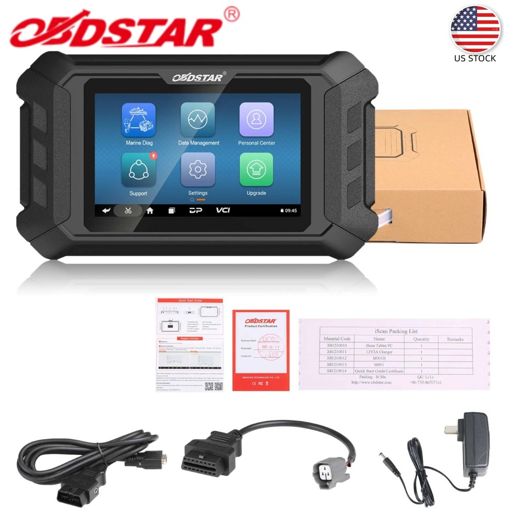 OBDSTAR iScan for YAMAHA Marine Diagnostic Tablet Code Read Data Flow ActionTest