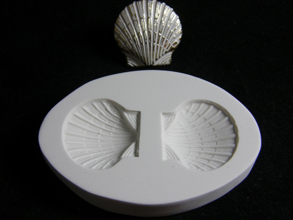 Clam Shells Polymer Clay Mold 2 in1 (#MD1024-0)