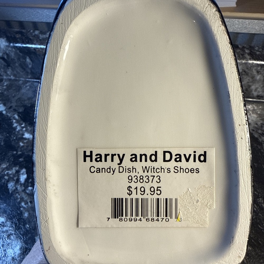 Halloween Witch Shoe Candy Dish