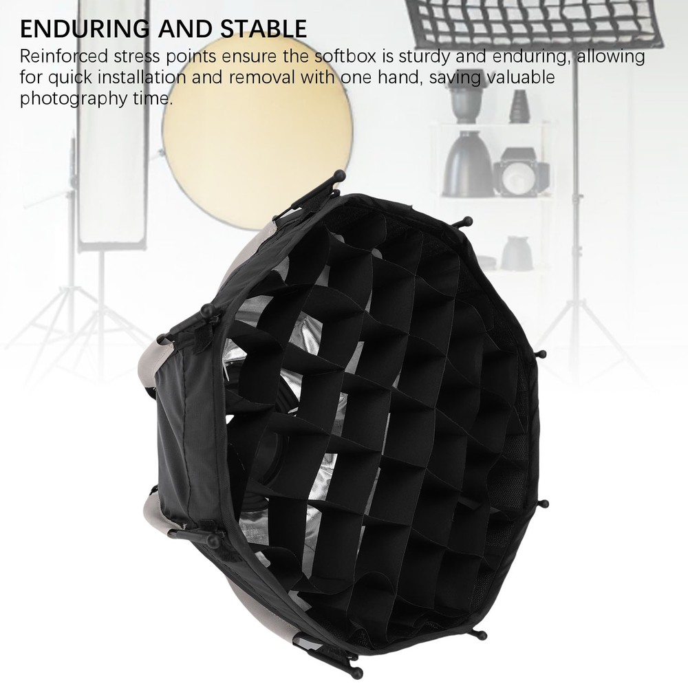 Portable Octagonal Softbox With Grid For Mount Fill Light GIPV