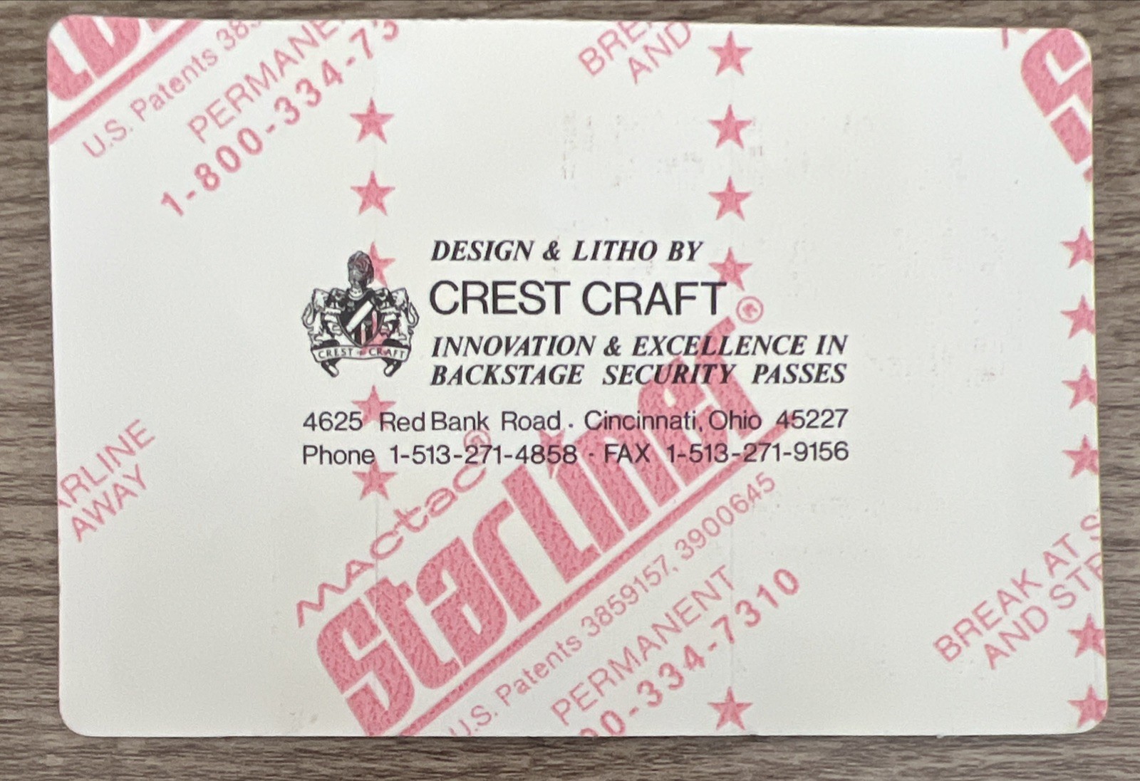 Grateful Dead Backstage Pass Oakland 2/25/94 2/25/1994 Lon Chaney Phantom Opera