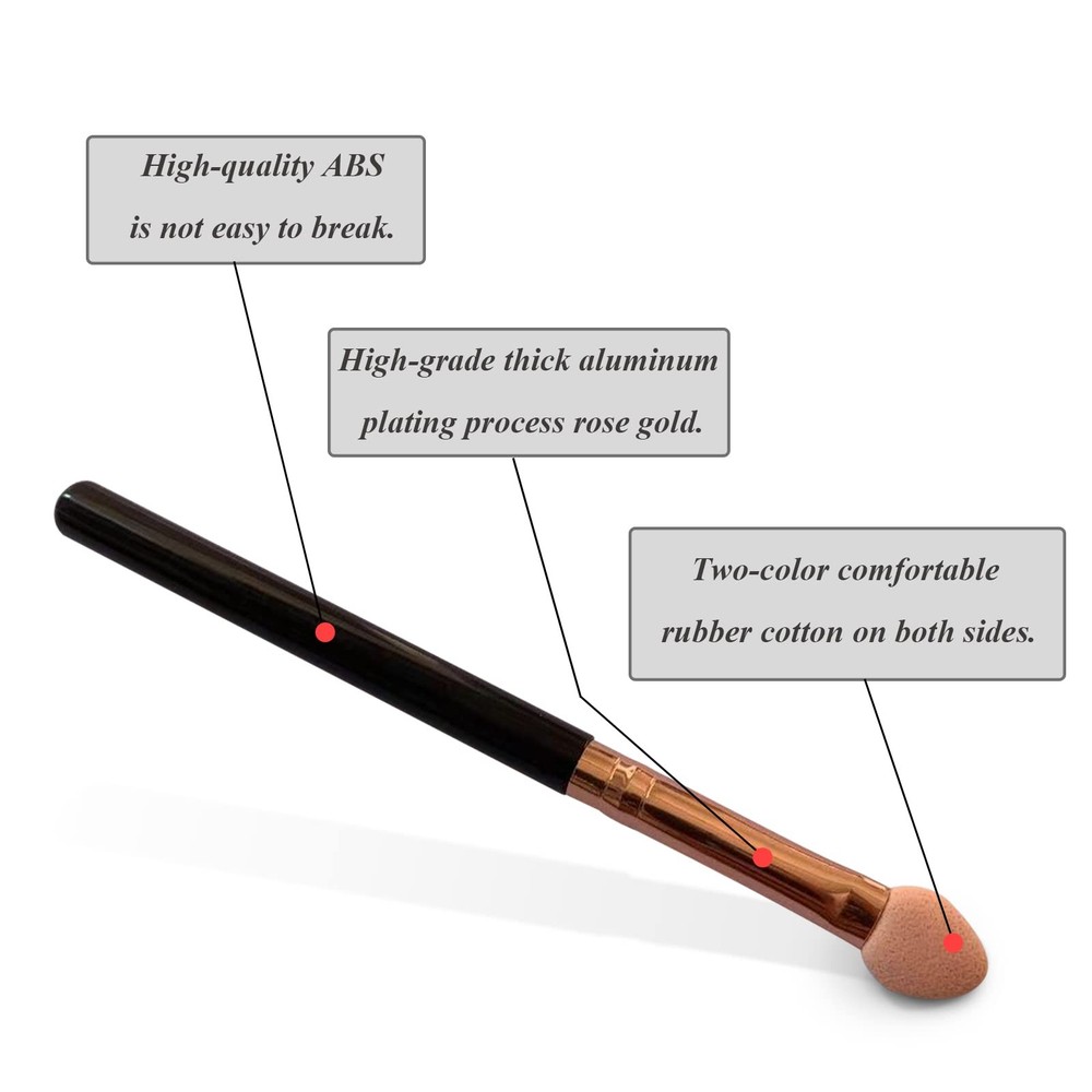 UorPoto Eyeshadow Applicators Sponge Double Sided Reusable 5Pcs Hybrid
