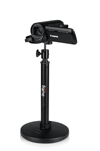 Gator Frameworks Camera Mount Mic Stand Adapter with Ball-and-Socket Black