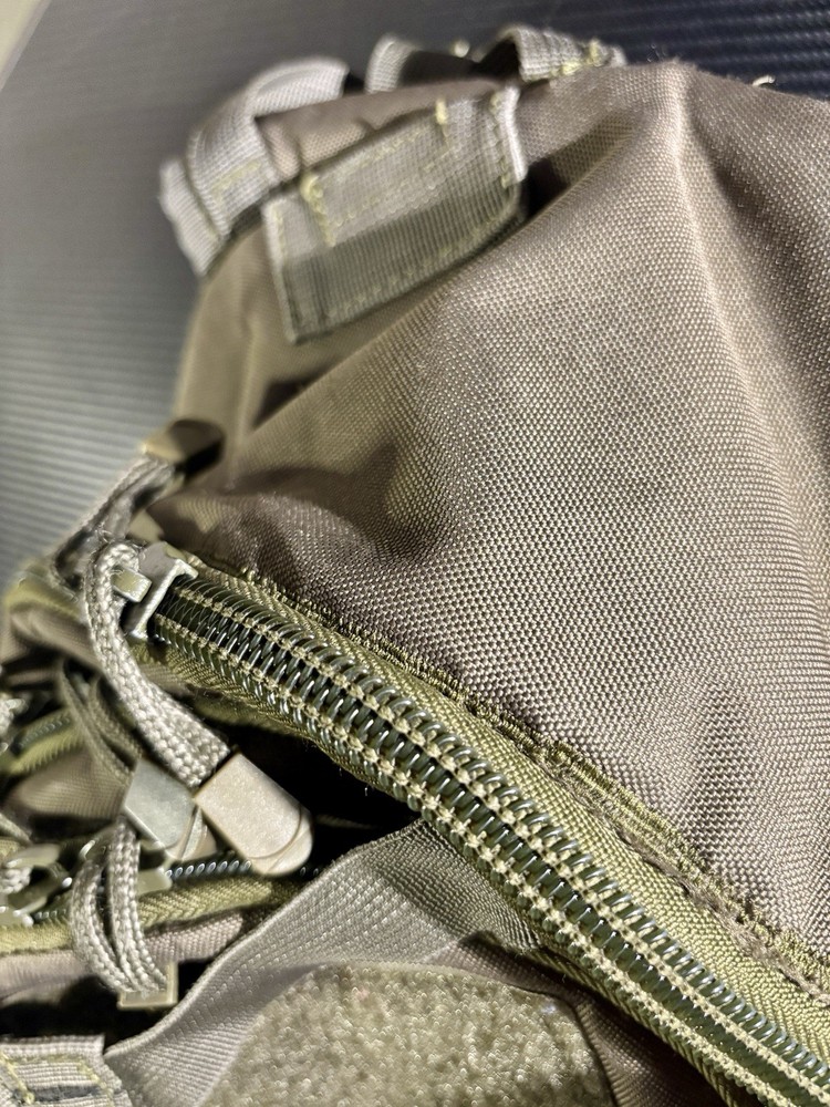 Repaired condor MOLLE TACTICAL sling backpack large OD GREEN