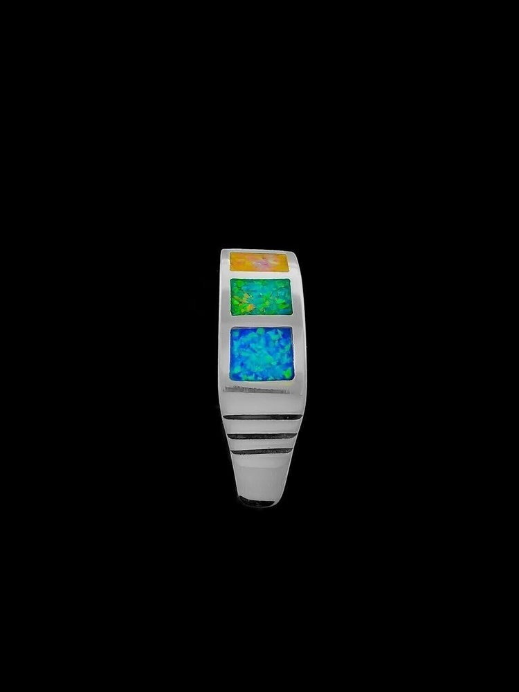 Opal Four Squares Ring
