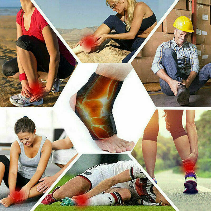 Ankle Support Brace Compression Adjustable Heel Stabilizer Foot Protector Strap