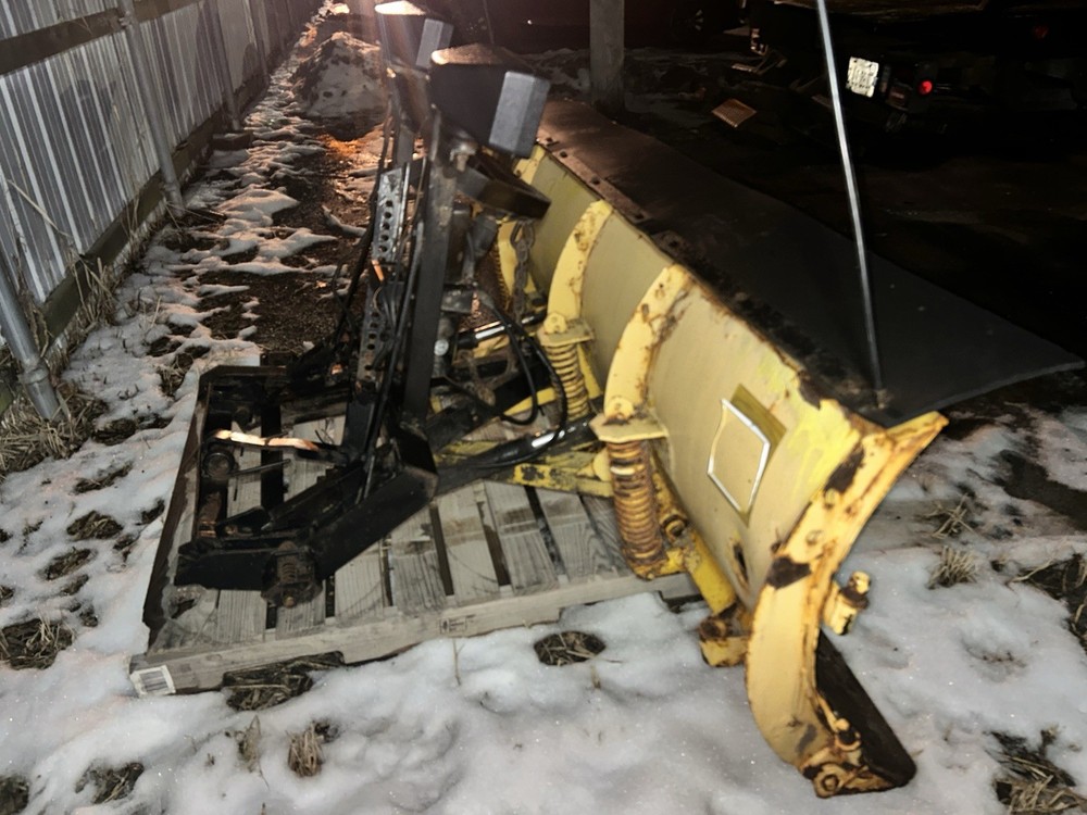 Fisher Snow plow blade and A frame
