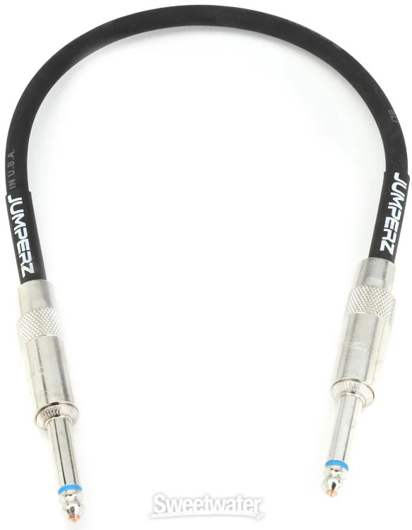 JUMPERZ Blue Line Instrument Patch Cable - 1 foot