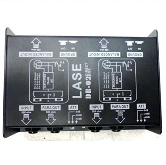 LASE DB-02 - Professional Dual Channel Passive Direct Box