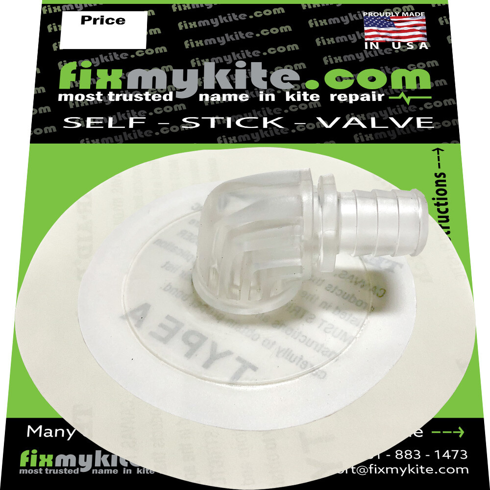 Fixmykite.com Duotone 90 Deg  Mega Patch One Pump Valve, Strut