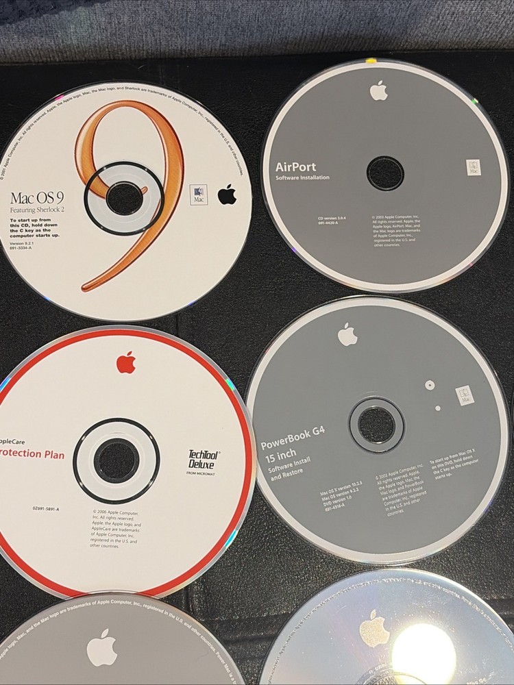 Apple Power Mac G4 Software Restore Install Disc Set w/ Hardware Test & More!