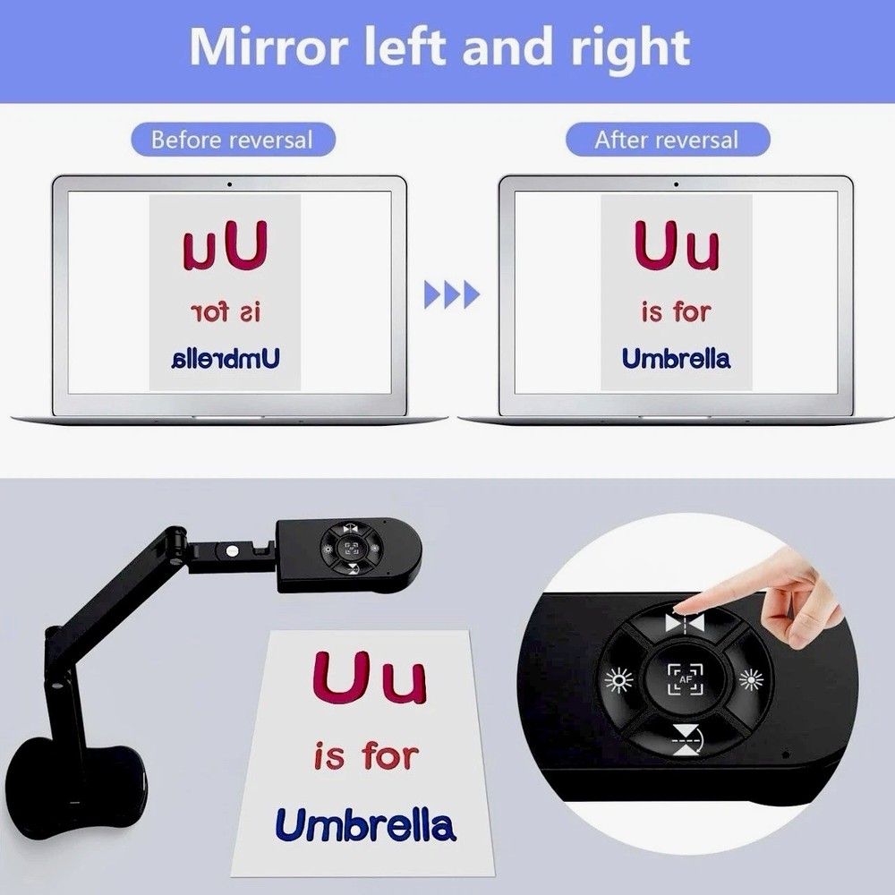 4K*Document Camera&Webcam*Dual Microphones*USB Visualizer*Windows*MacOS*ChromeOS